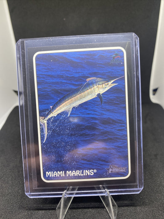 2024 Topps Heritage 1975 Topps Zoo’s Who 75Z-6 Miami Marlins, Marlin.