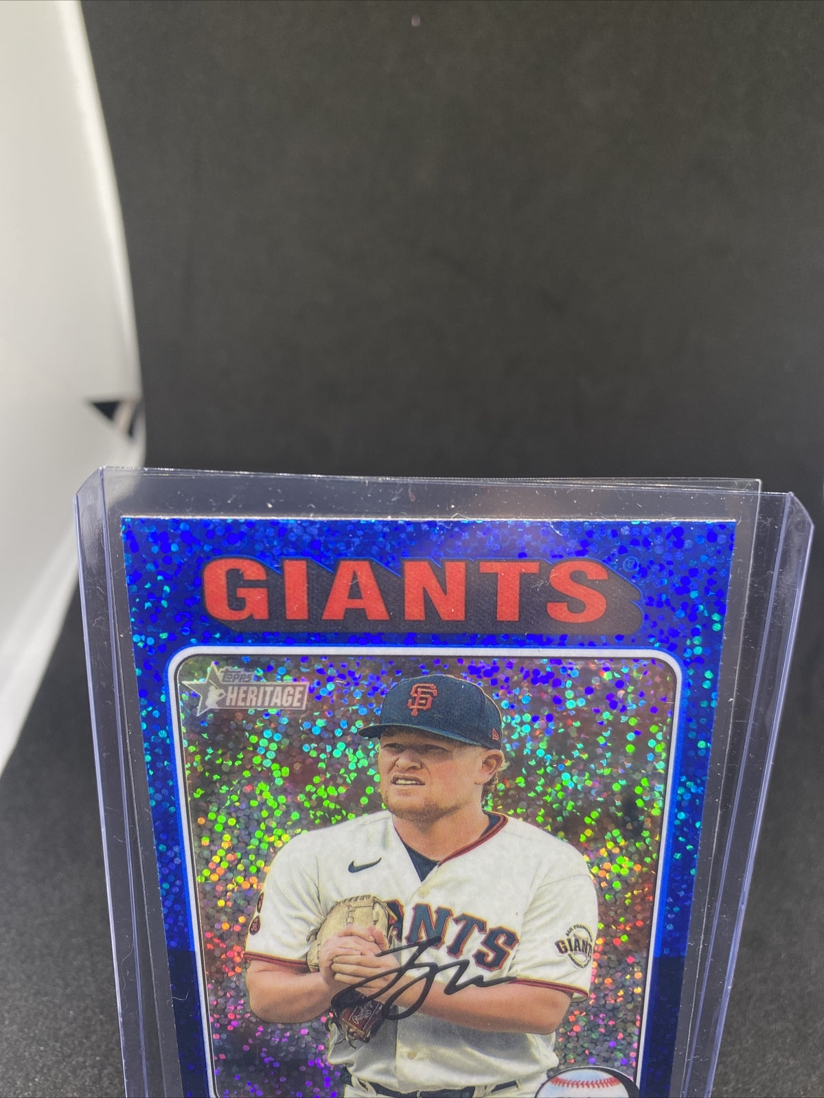 ⚾️2024 Topps Heritage #393 Logan Webb Blue Sparkle Refractor Giants⚾️