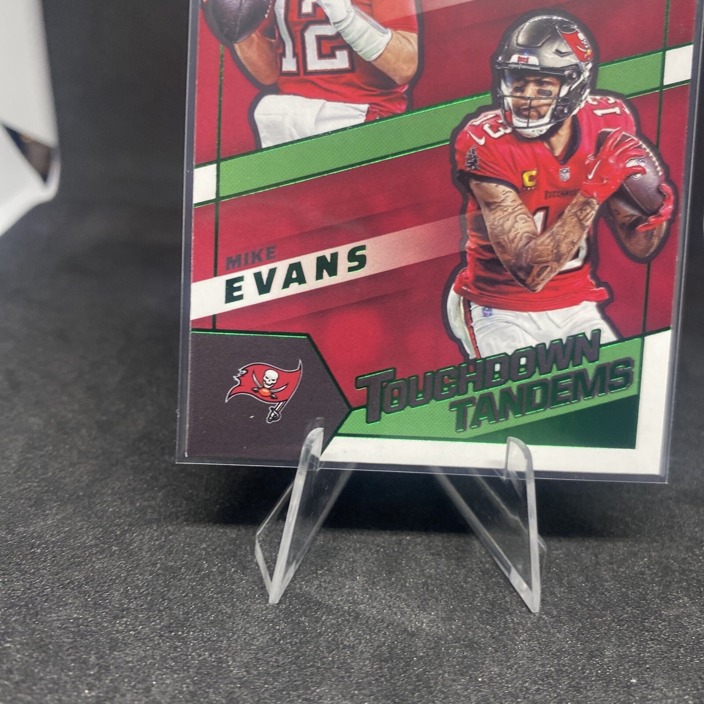 2022 Panini Contenders Tom Brady & Mike Evans Touchdown Tandems Green foil SP