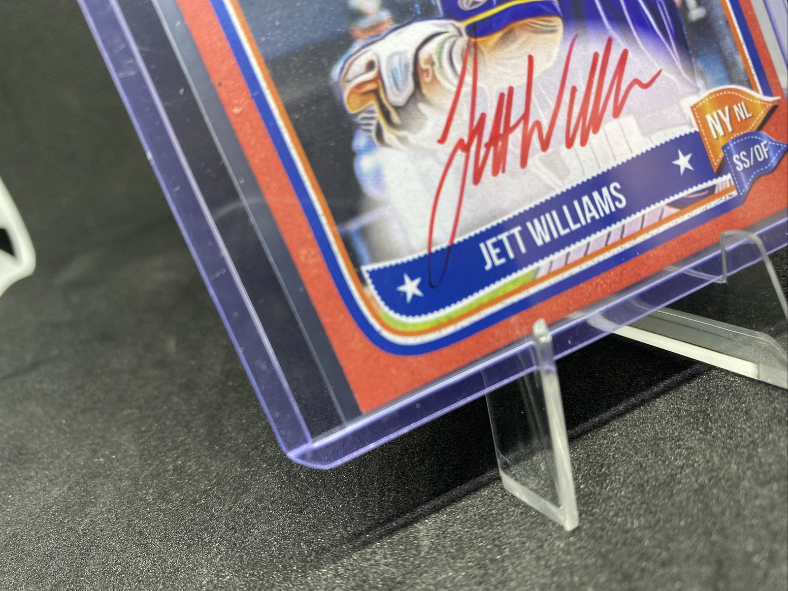 2024 ONYX VINTAGE JETT WILLIAMS RED 10/25 ROOKIE/RC AUTO SSP