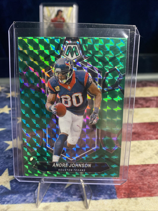 2024 Panini Mosaic Green Prizm - #226 Andre Johnson - Houston Texans