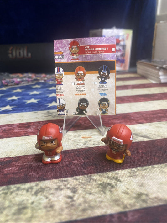 2024 Teenymates NFL Rare Patrick Mahomes 1/32 packs & Chris Jones Chiefs
