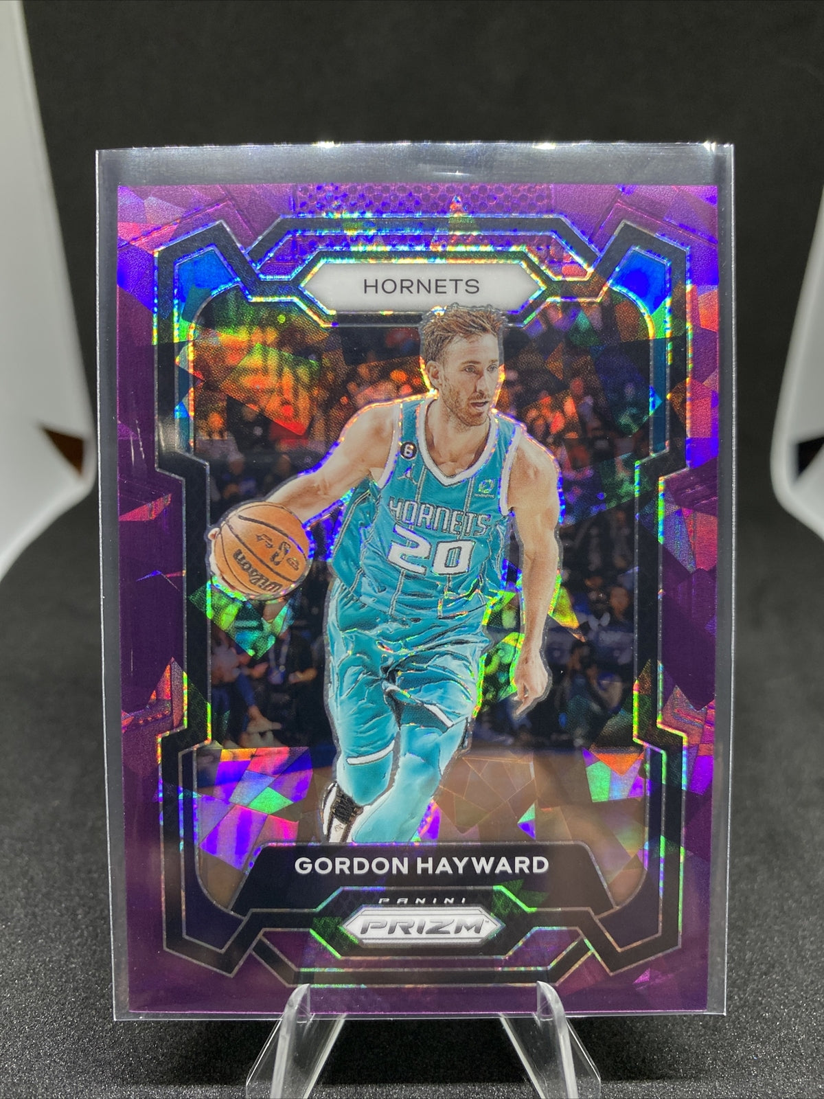 GEM - 2023 - 24 NBA Prizm - Gordan Hayward - #251 Purple Cracked Ice 004/149
