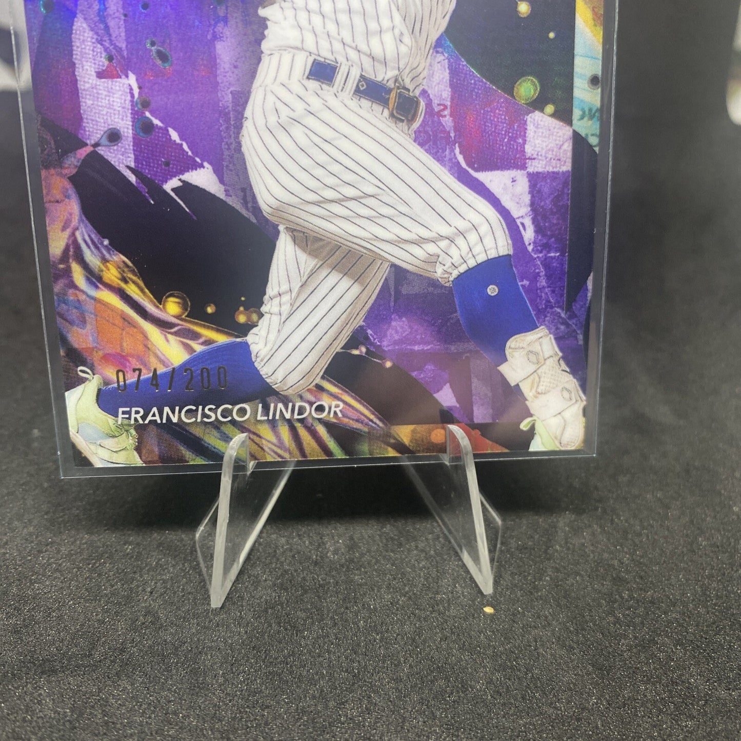 Francisco Lindor 2024 Topps Finest BLUE Refractor 74/200 Card #9