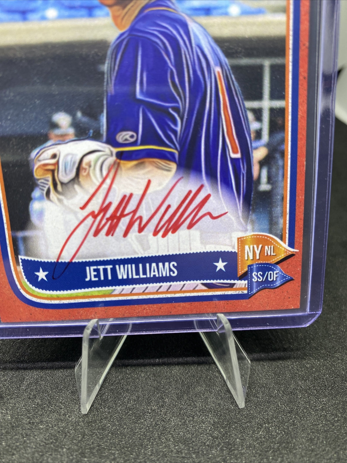 2024 ONYX VINTAGE JETT WILLIAMS RED 10/25 ROOKIE/RC AUTO SSP