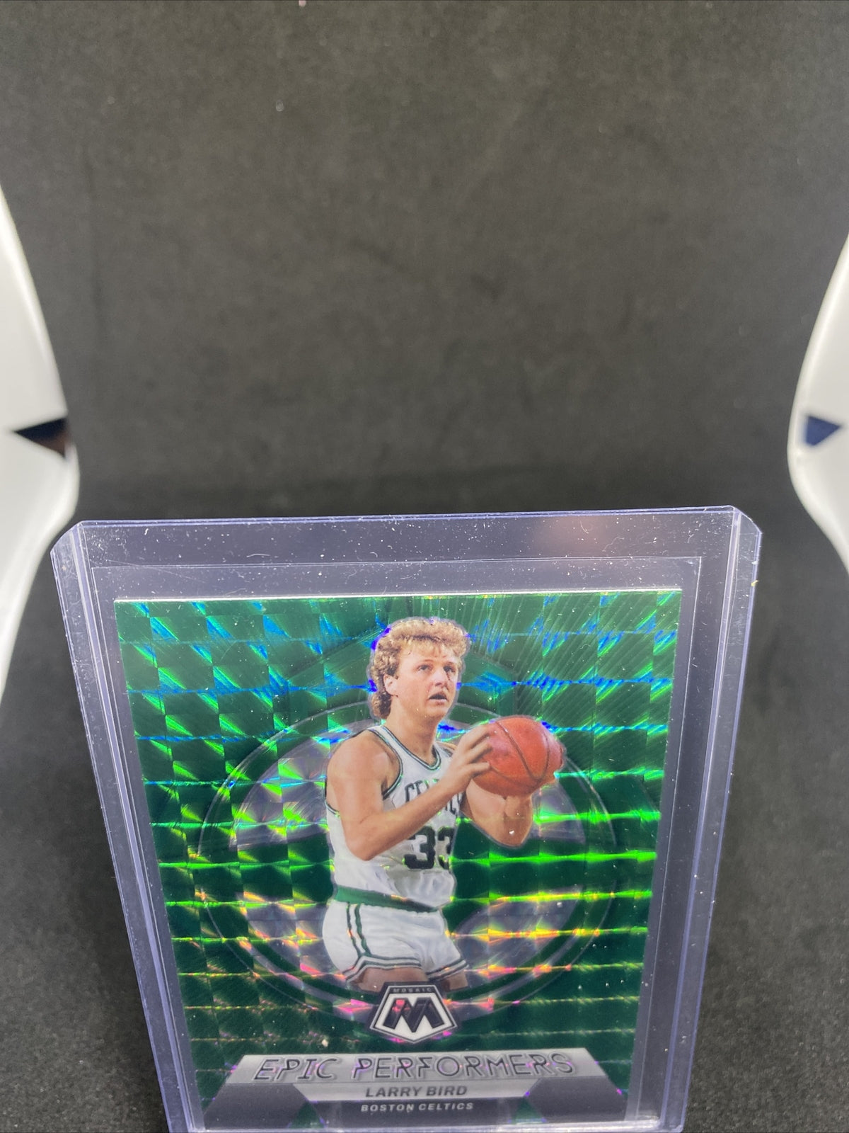 SP 2022-23 Panini Mosaic Green Prizm Epic Performers Larry Bird #17 Color Match