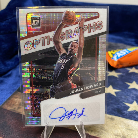 Juwan Howard Autograph 19/20 2021-22 optic #og-jwh Opti-Graph Miami Heat