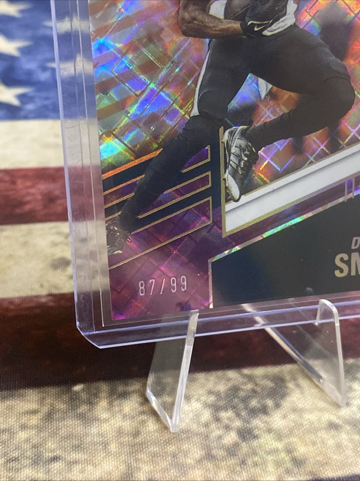 2022 Panini Donruss Elite - Purple #10 Devonta Smith /99