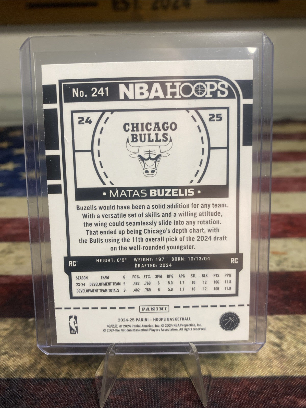 2024-25 Panini Nba Hoops - Rookies Blue #241 Matas Buzelis (RC)