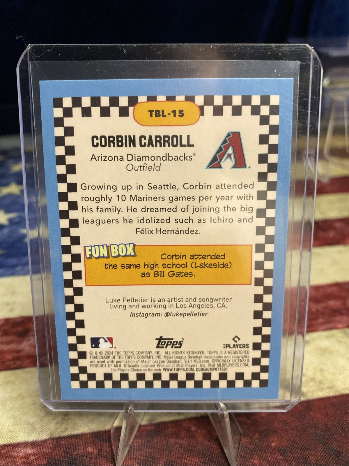 2024 Topps Big League - Topps Big Leaguer #TBL-15 Corbin Carroll