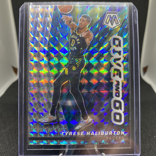 2022-23 Panini Mosaic Tyrese Haliburton #13 Give And Go Silver Mosaic - All Star