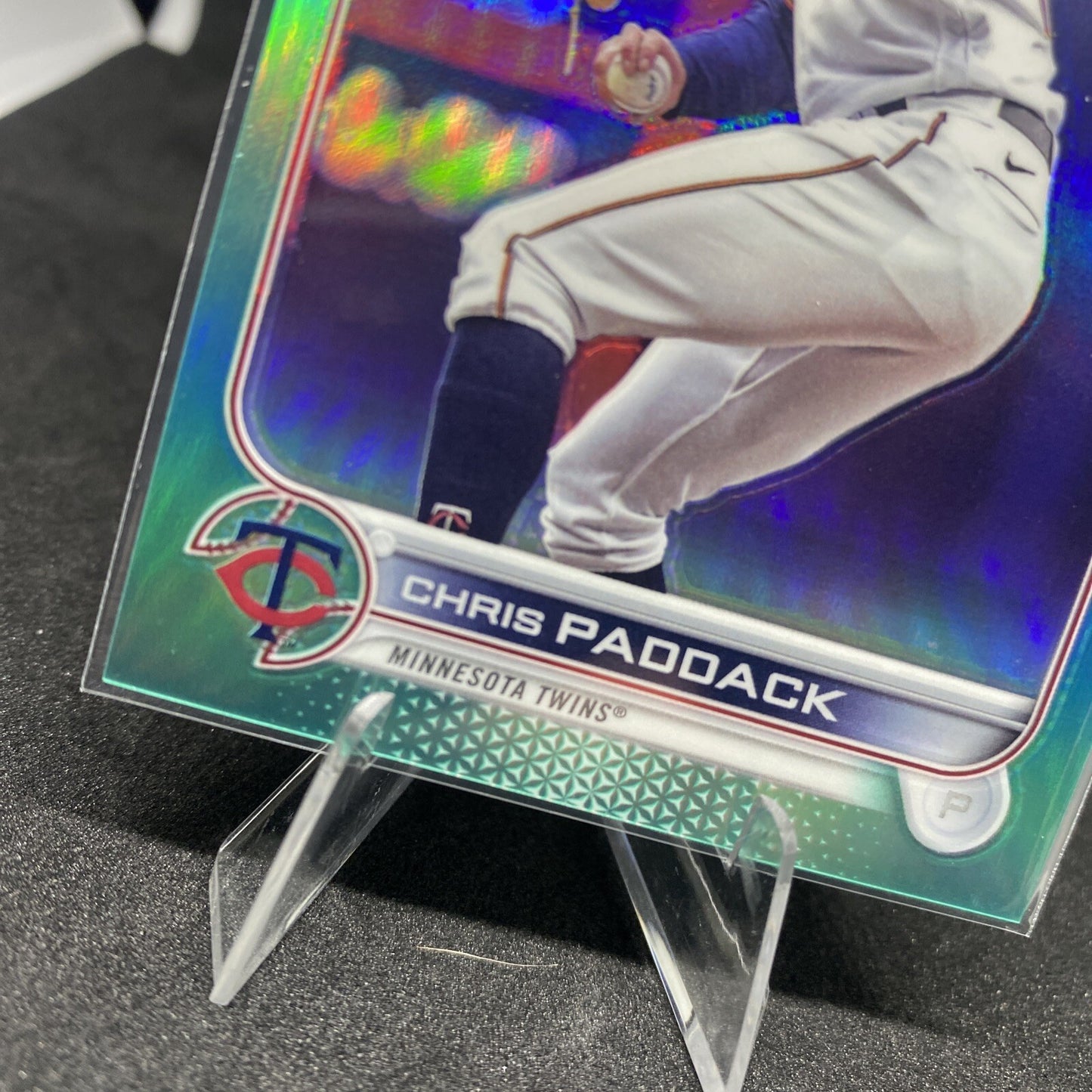 2022 Topps Chrome Update Chris Paddack  Aqua Refractor #'d /250 USC130 Twins