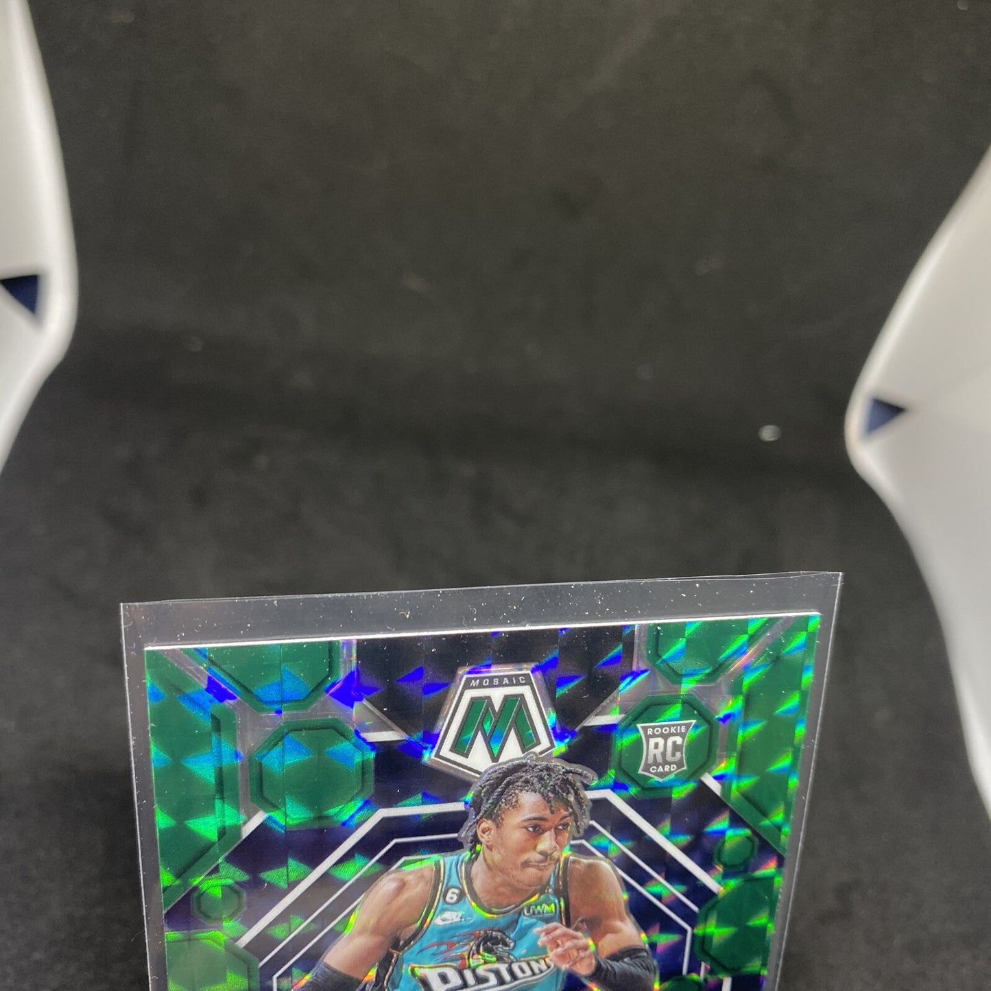 Jaden Ivey - 2022-23 Panini Mosaic Green Prizm RC #216  - Detroit Pistons Rookie