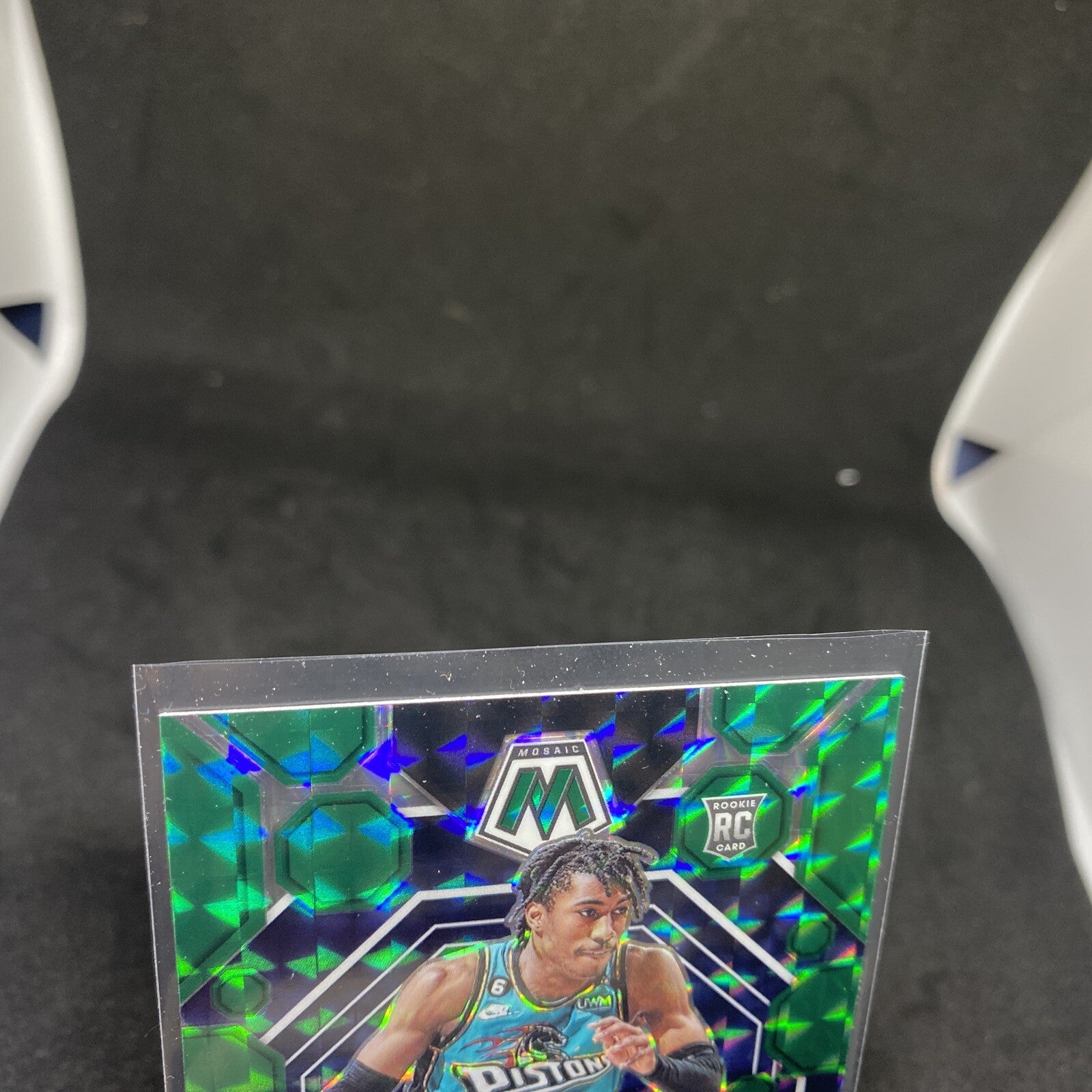 Jaden Ivey - 2022-23 Panini Mosaic Green Prizm RC #216  - Detroit Pistons Rookie