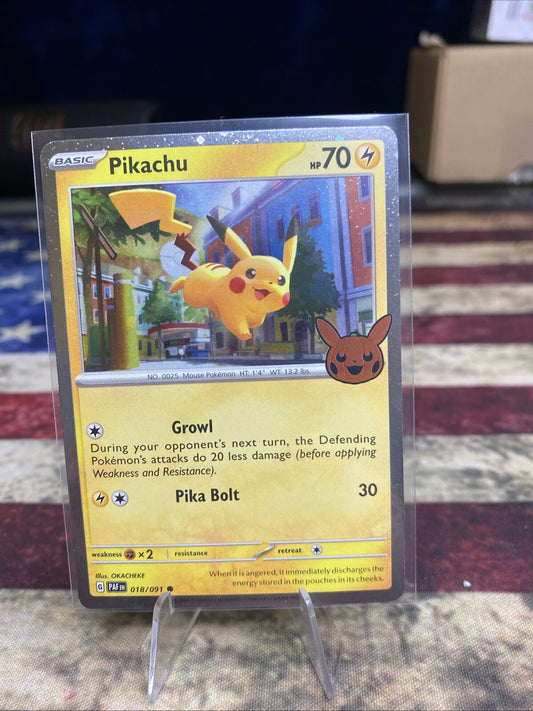 Pikachu 018/091 Cosmos - Pokémon TCG Halloween Trick Or Trade 2024