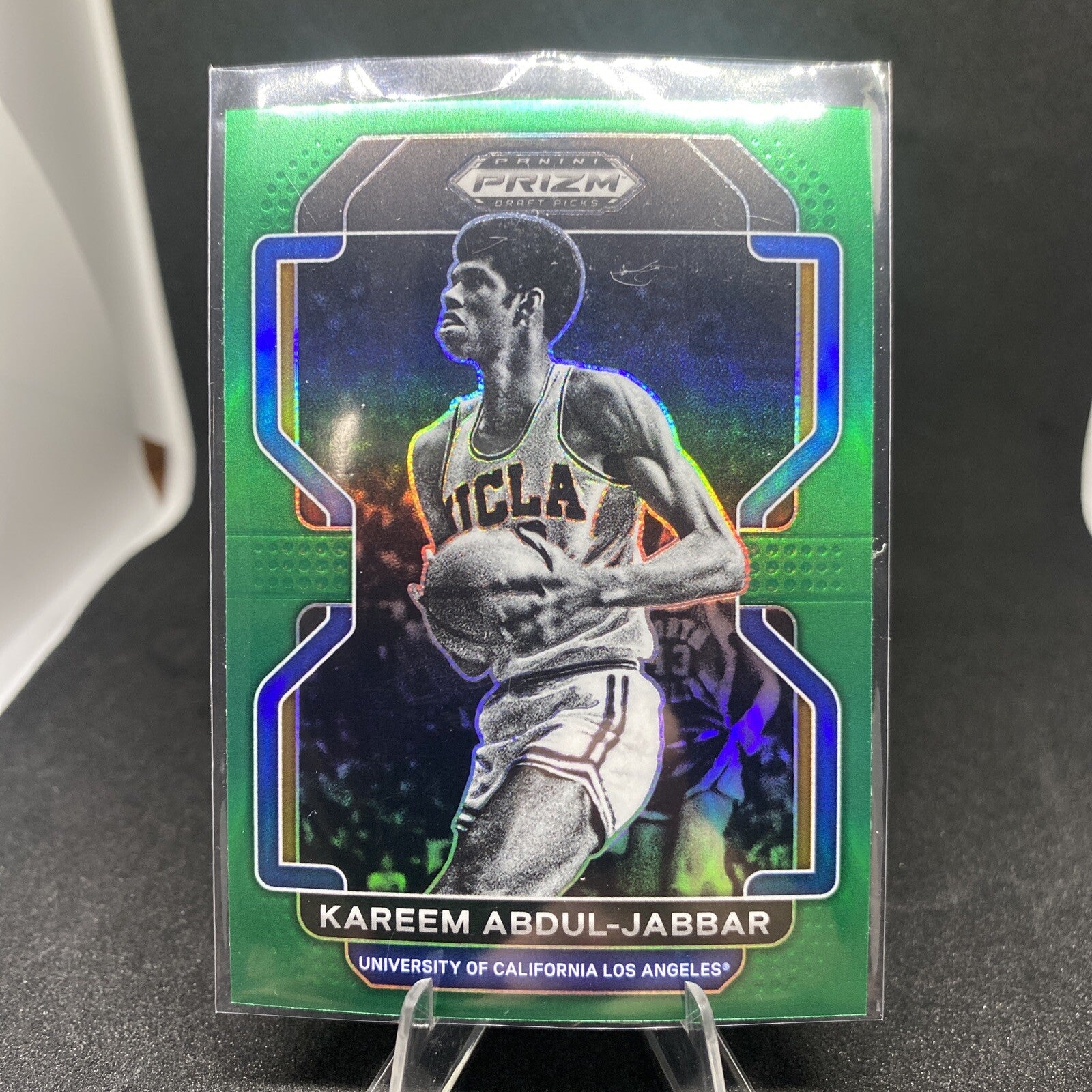 2022 Panini Prizm Draft Picks #30 Kareem Abdul-Jabbar Green Prizm Lakers