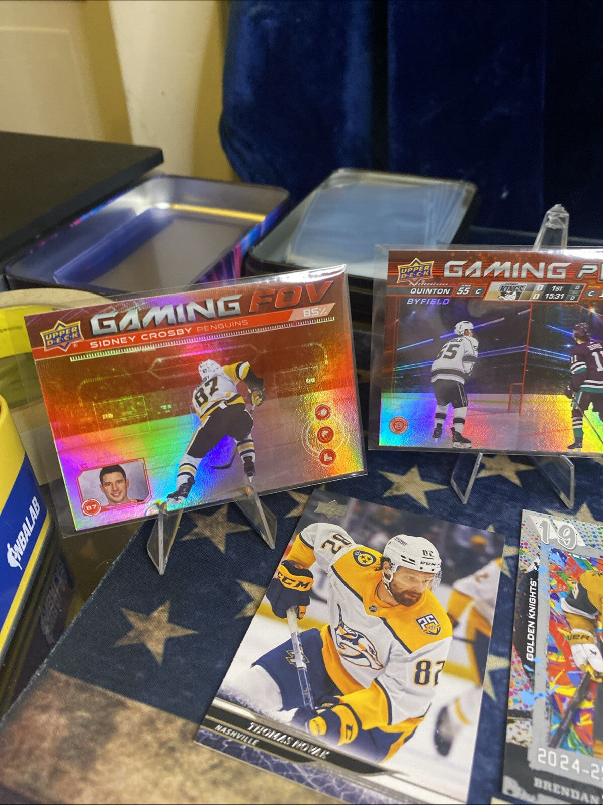 16 NHL Card Lot 2024-25 Upper Deck Series 1 Speckle, Dazzlers, Canadiens, Rookie