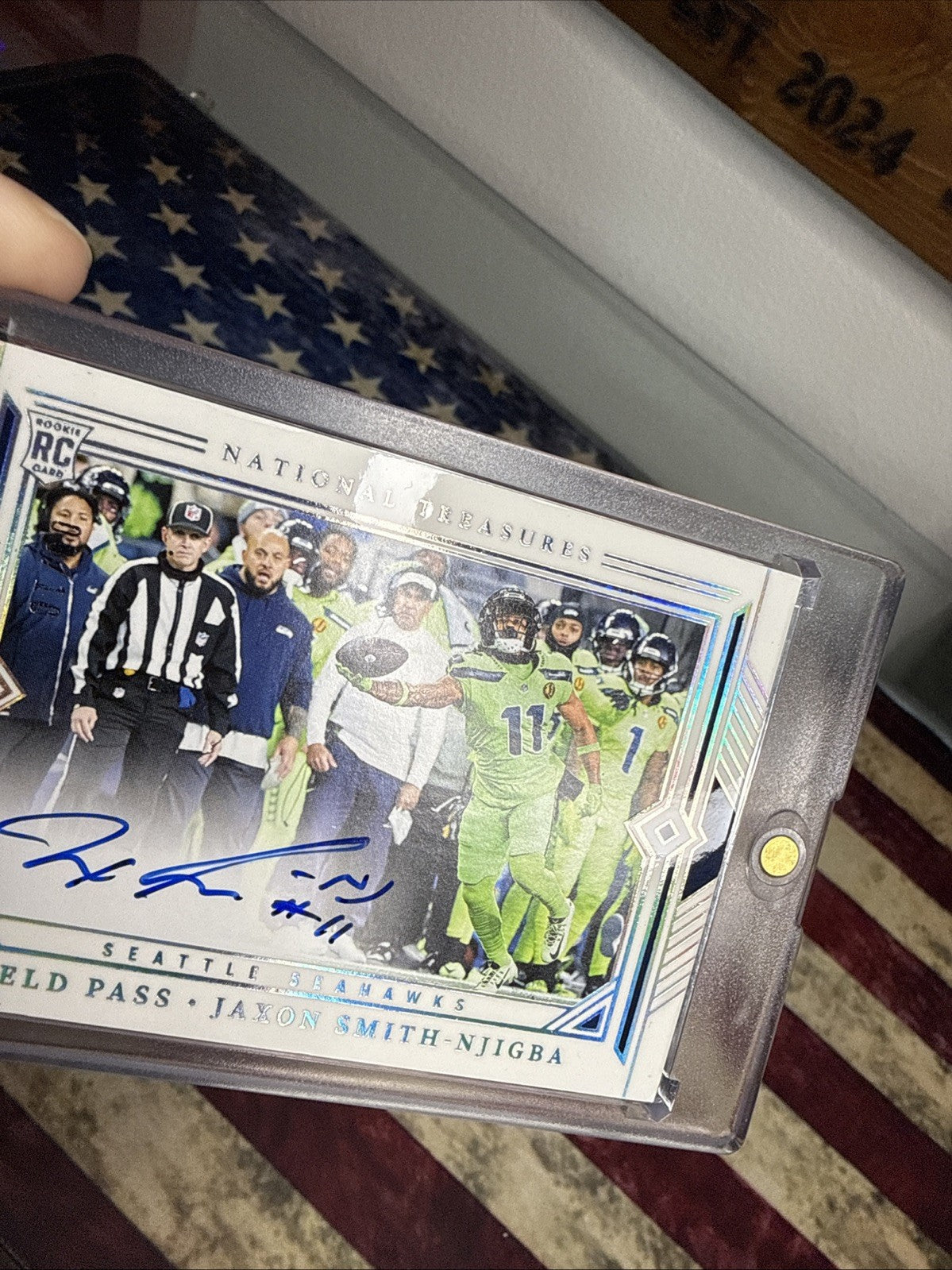 2023 National Treasures JAXON SMITH-NJIGBA ROOKIE Auto /10 RC SSP SUPER BOWL