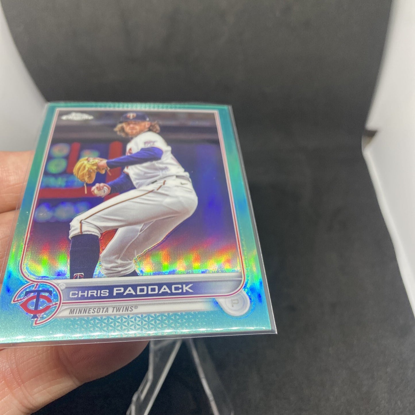 2022 Topps Chrome Update Chris Paddack  Aqua Refractor #'d /250 USC130 Twins