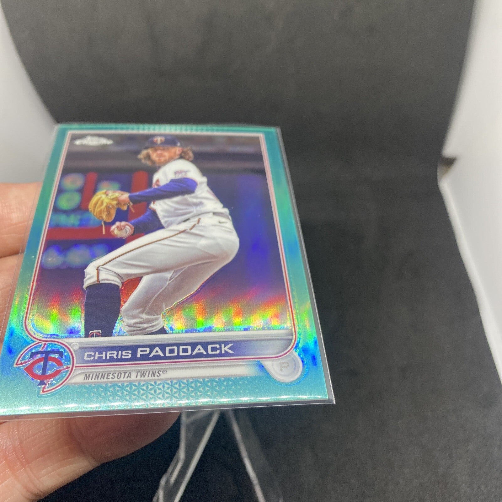 2022 Topps Chrome Update Chris Paddack  Aqua Refractor #'d /250 USC130 Twins