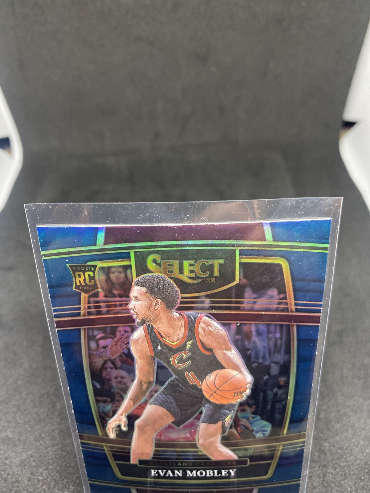 2021-22 Panini Select Evan Mobley Blue Retail Silver Prizm Concourse Rookie #5
