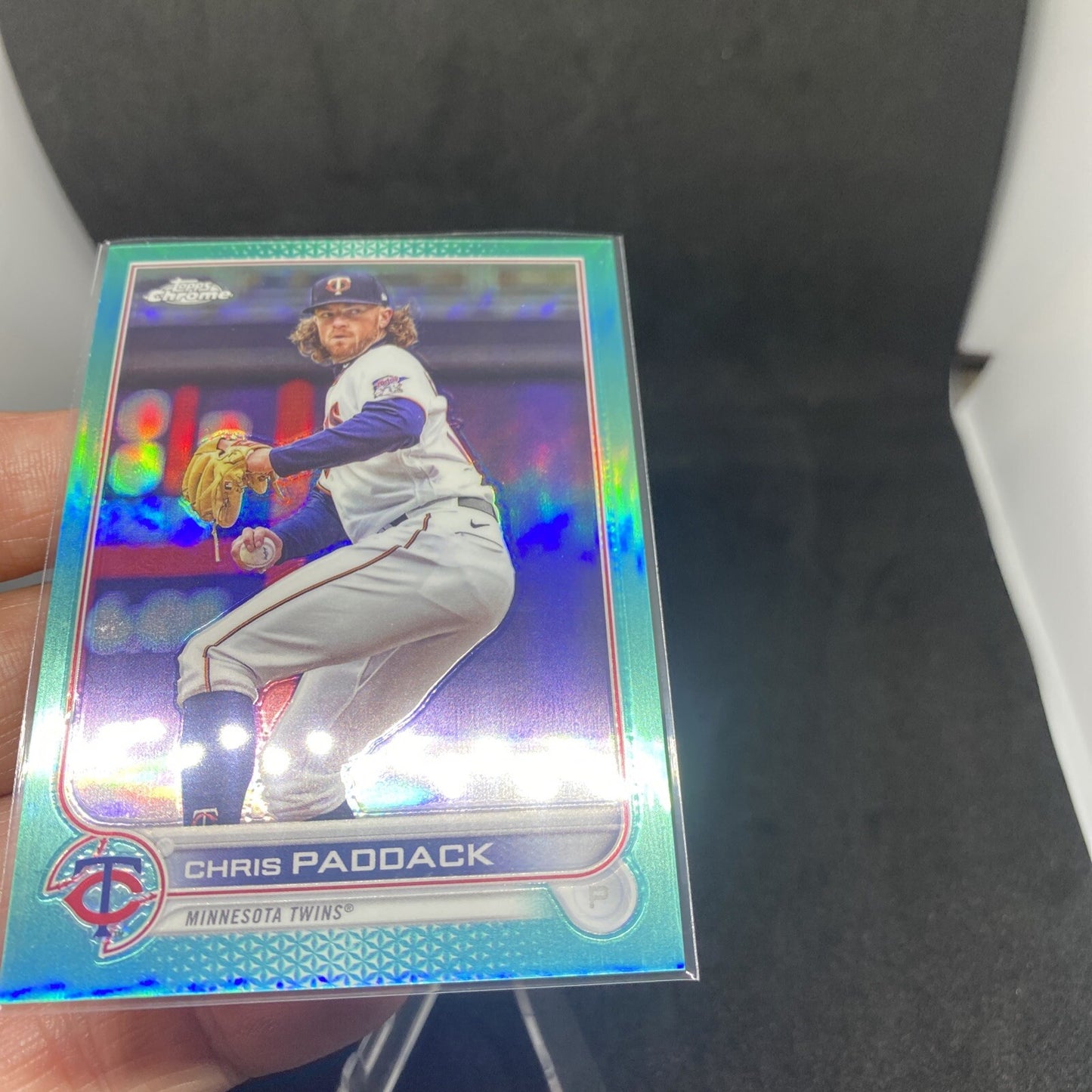2022 Topps Chrome Update Chris Paddack  Aqua Refractor #'d /250 USC130 Twins