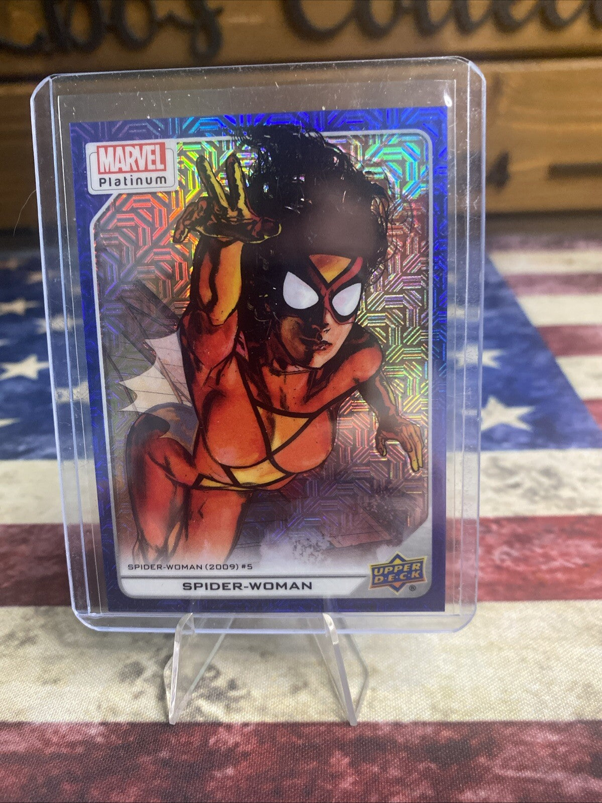 2023 Marvel Platinum Spider-Woman #111 Blue Traxx /499 High Series SPM