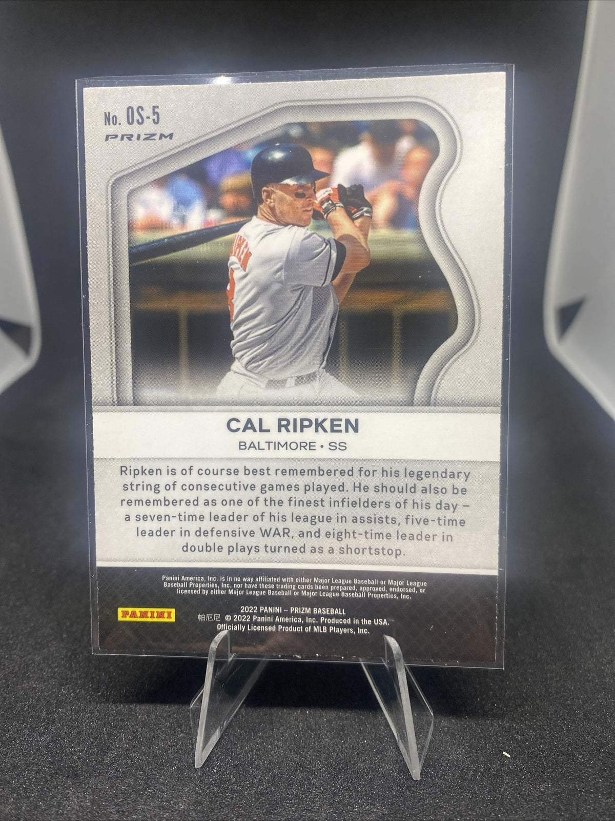 2022 Panini Prizm Old School Red White & Blue Prizm #OS-5 Cal Ripken - Orioles