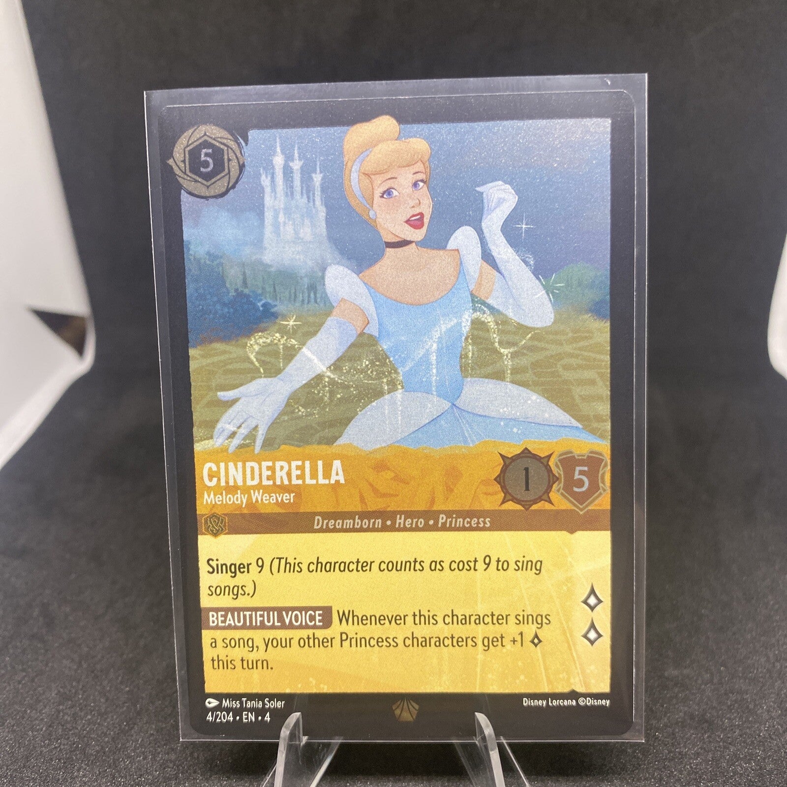 Cinderella - Melody Weaver Foil   Legendary 4/204 Lorcana Ursula's Return 🔥🔥📈