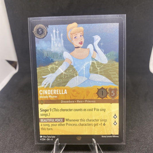 Cinderella - Melody Weaver Foil   Legendary 4/204 Lorcana Ursula's Return 🔥🔥📈