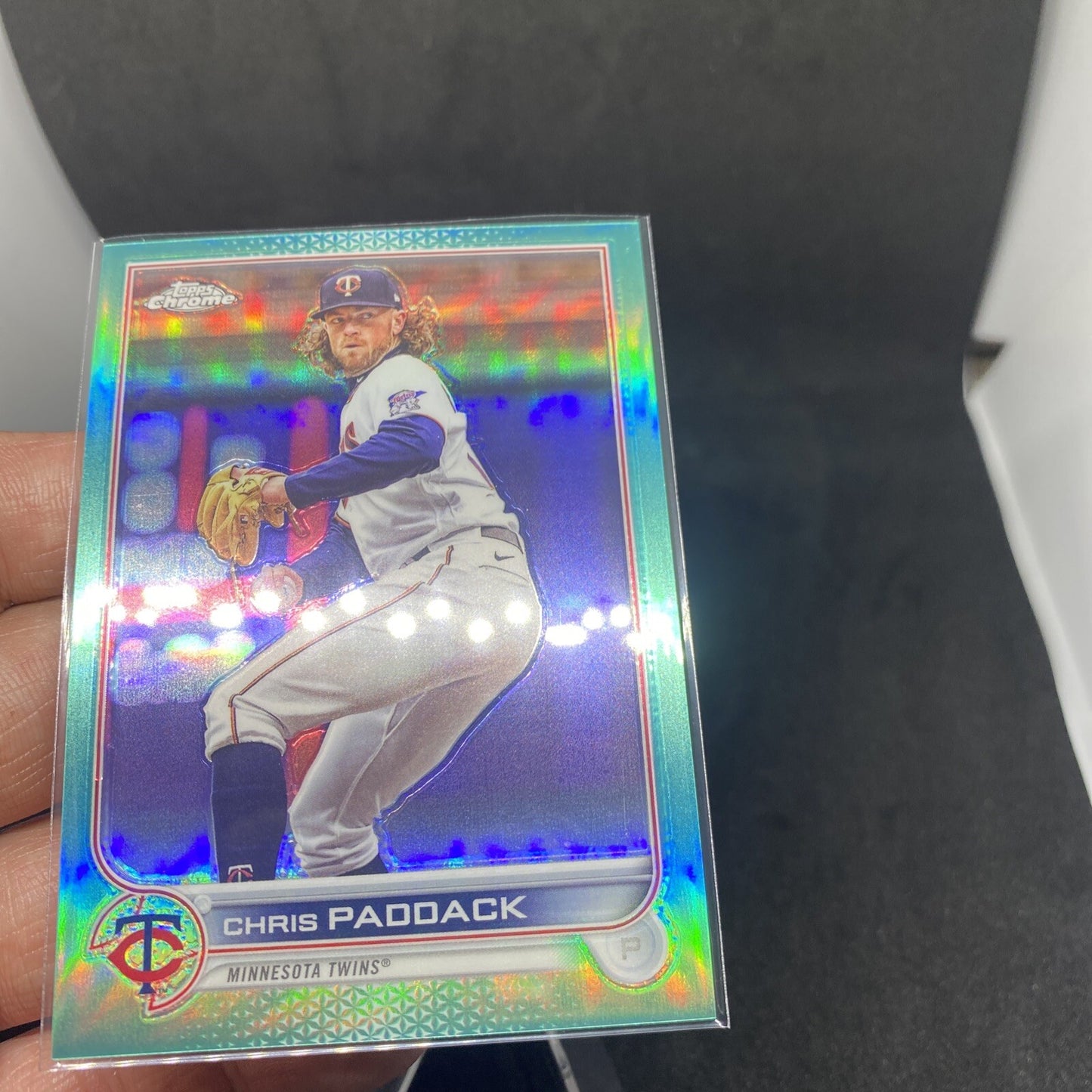 2022 Topps Chrome Update Chris Paddack  Aqua Refractor #'d /250 USC130 Twins
