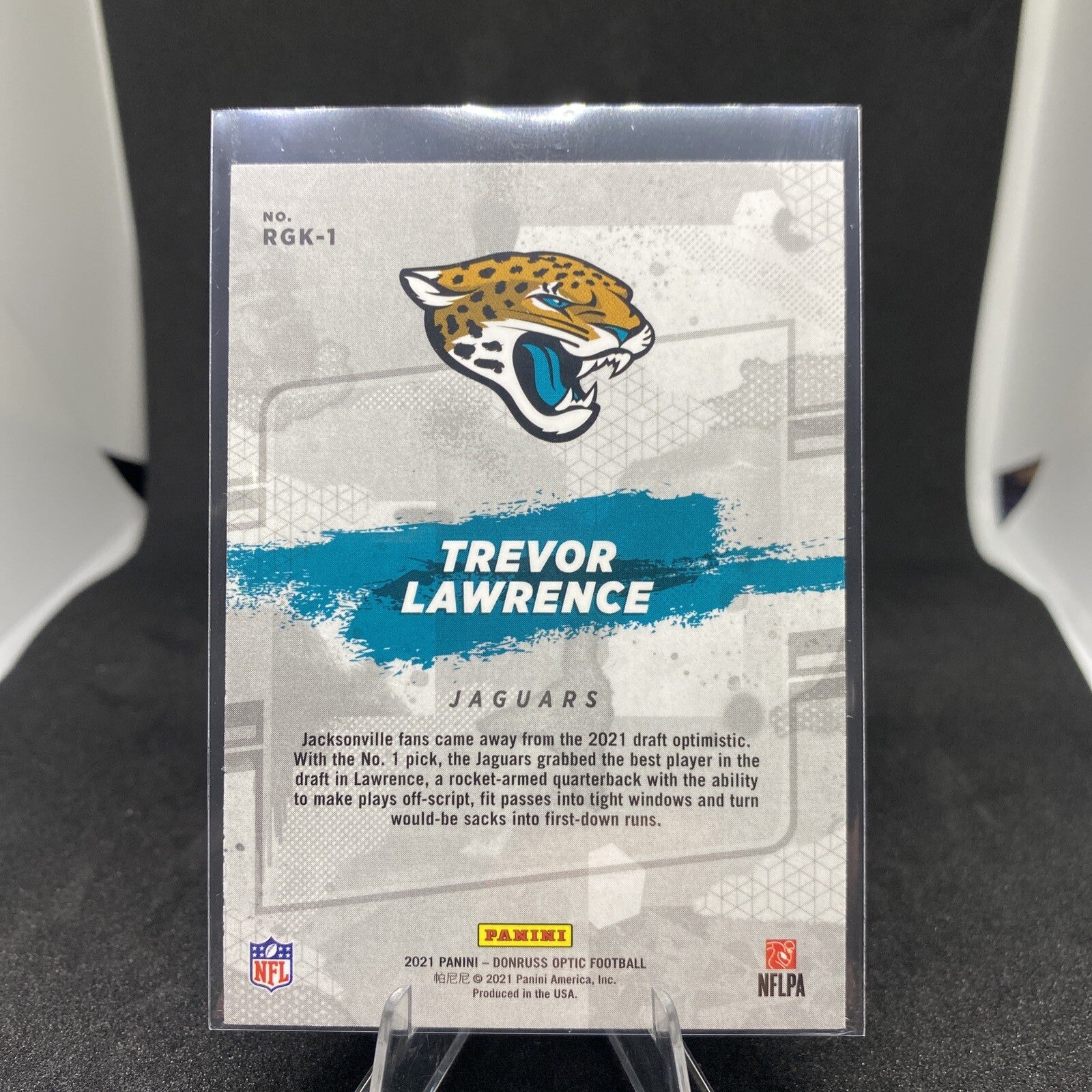 2021 Donruss Optic TREVOR LAWRENCE " Gridiron Kings " Rookie RC #RGK-1 JAGUARS
