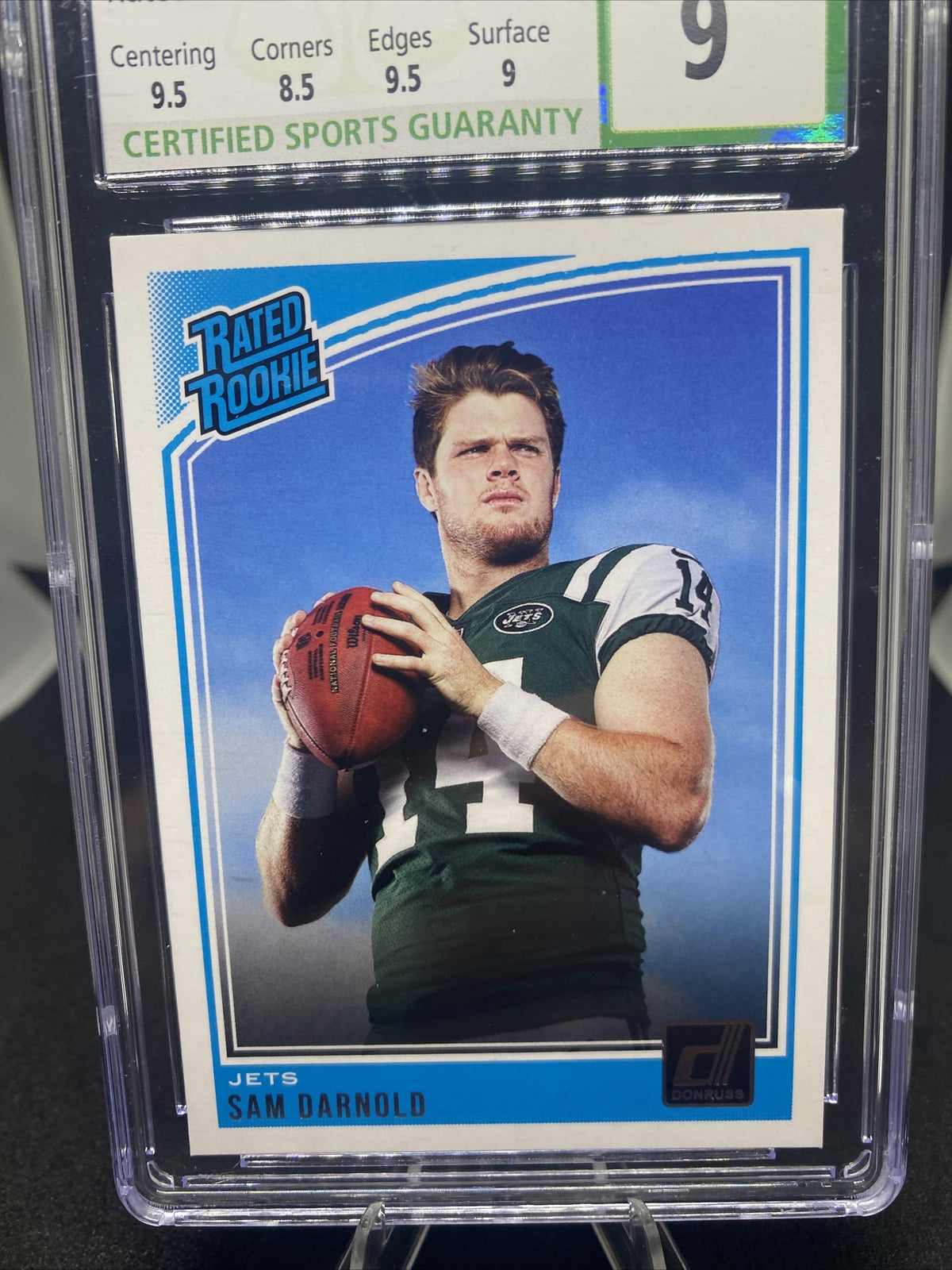 2018 Donruss Sam Darnold Rated Rookie #301 - CSG Mint 9- New York Jets RC 🔥🔥