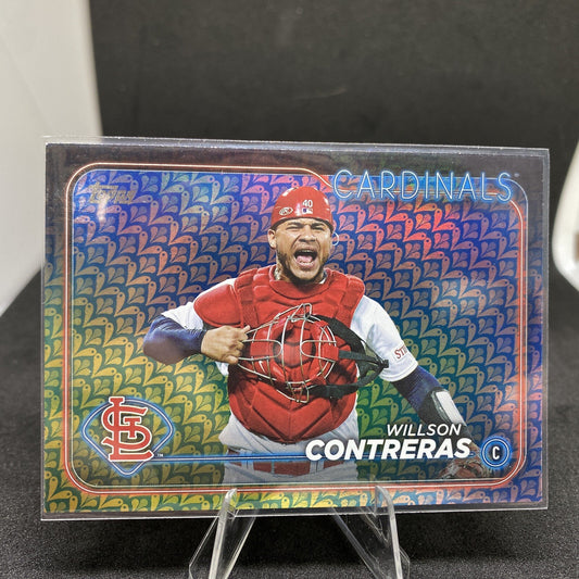 SP Willson Contreras 2024 Topps Series 1 Easter Foil #296 Cardinals