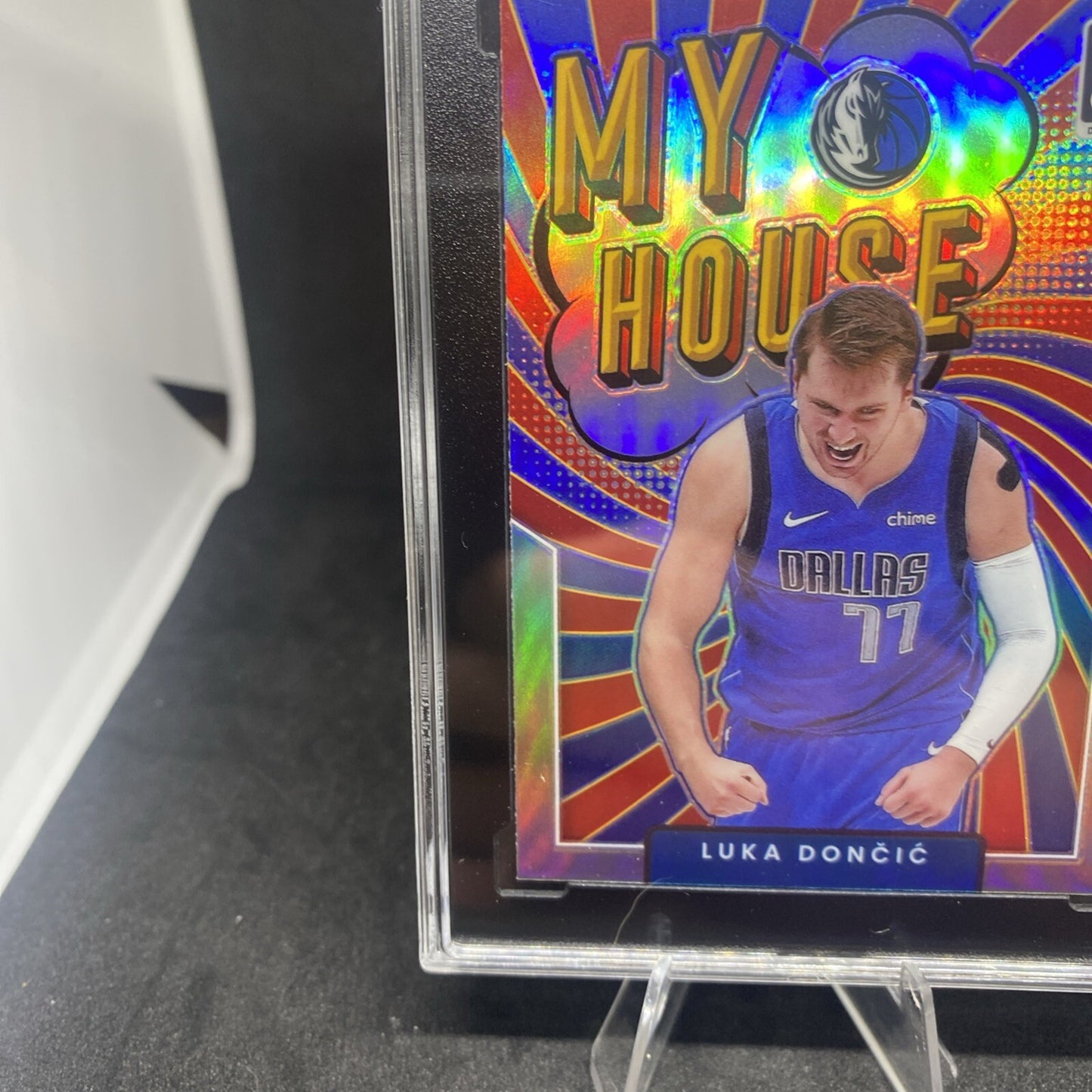 2021-22 Donruss Optic Holo Prizm My House #1 Luka Doncic Mavericks SGC 9.5 Mint