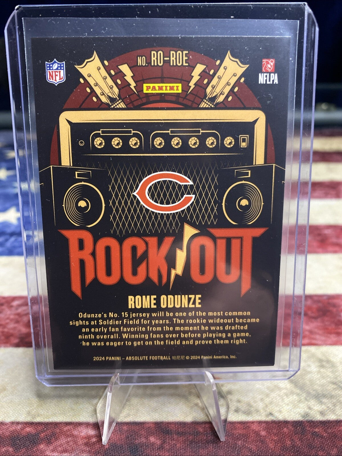 ROME ODUNZE 2024 Panini Absolute #RO-RDE ROCK OUT ROOKIE Bears