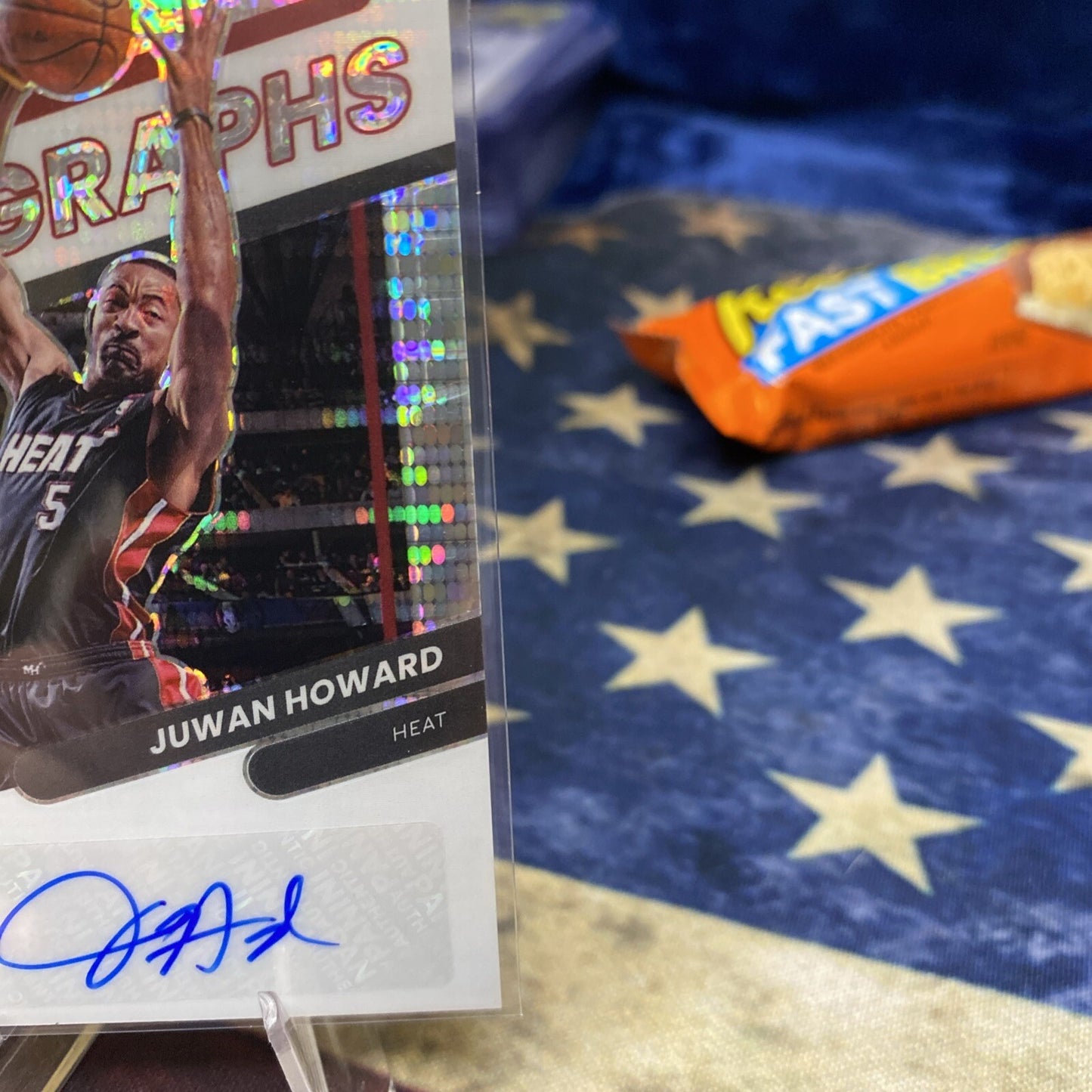 Juwan Howard Autograph 19/20 2021-22 optic #og-jwh Opti-Graph Miami Heat