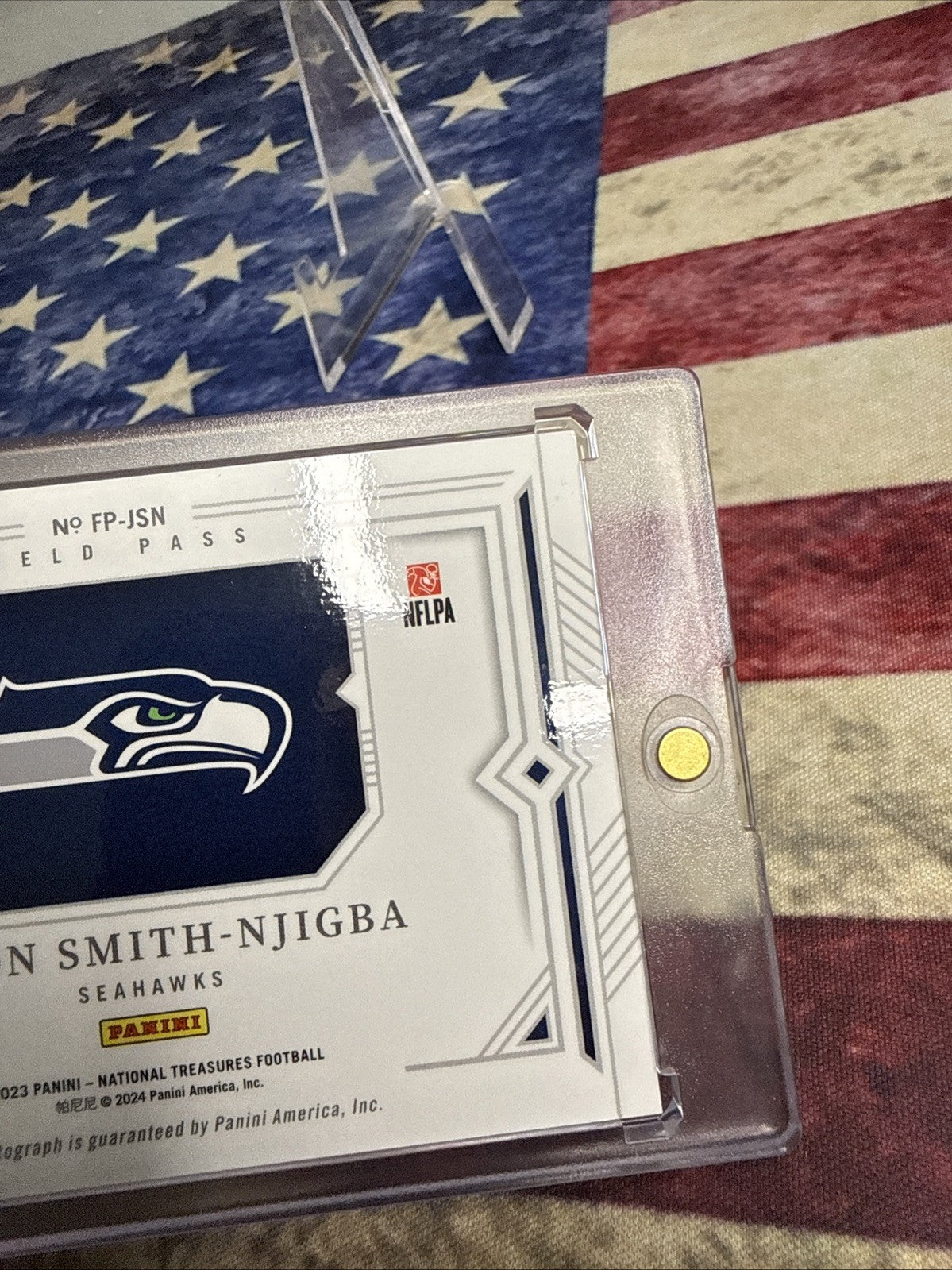2023 National Treasures JAXON SMITH-NJIGBA ROOKIE Auto /10 RC SSP SUPER BOWL