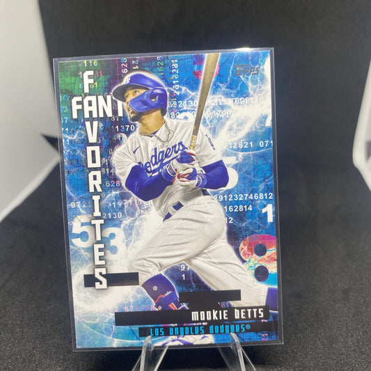 2024 Topps Series 2 Fantasy Favorites Mookie Betts Blue Parallel FF-14 Dodgers