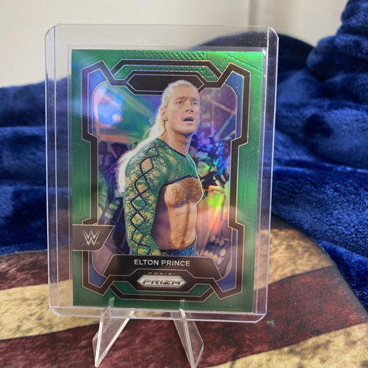2024 Panini Prizm WWE - #124 Elton Prince Green Prizm