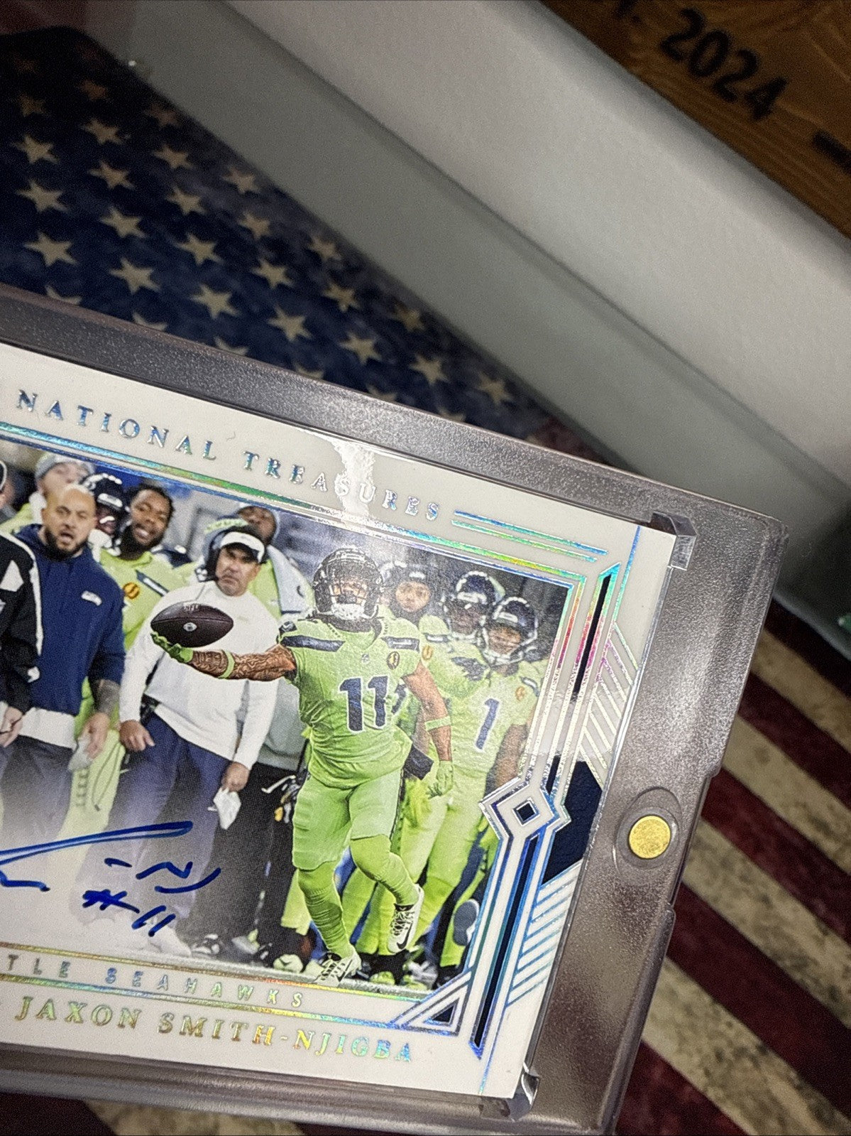 2023 National Treasures JAXON SMITH-NJIGBA ROOKIE Auto /10 RC SSP SUPER BOWL