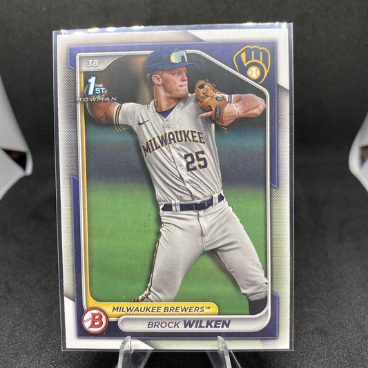 2024 Bowman Milwaukee Brewers Brock Wilken #BP-86 Bowman 1st