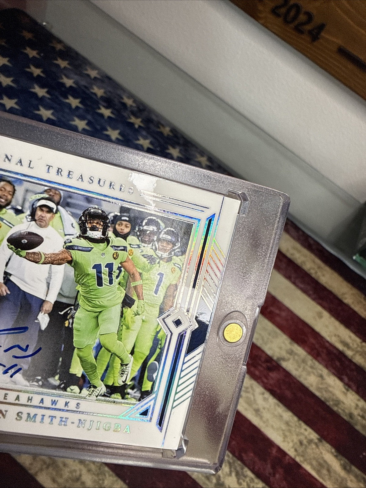 2023 National Treasures JAXON SMITH-NJIGBA ROOKIE Auto /10 RC SSP SUPER BOWL