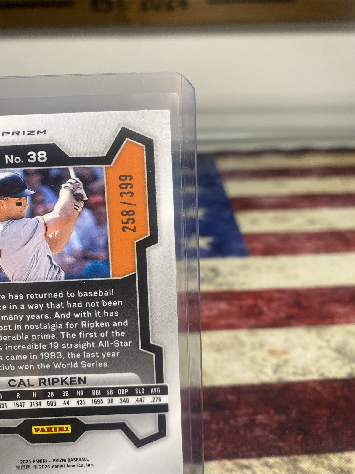 2024 Panini Prizm - #38 Cal Ripken Red Pulser Prizm /399