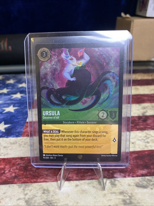 Ursula - Deceiver of All 91/204 Into the Inklands Cold Foil - Legendary