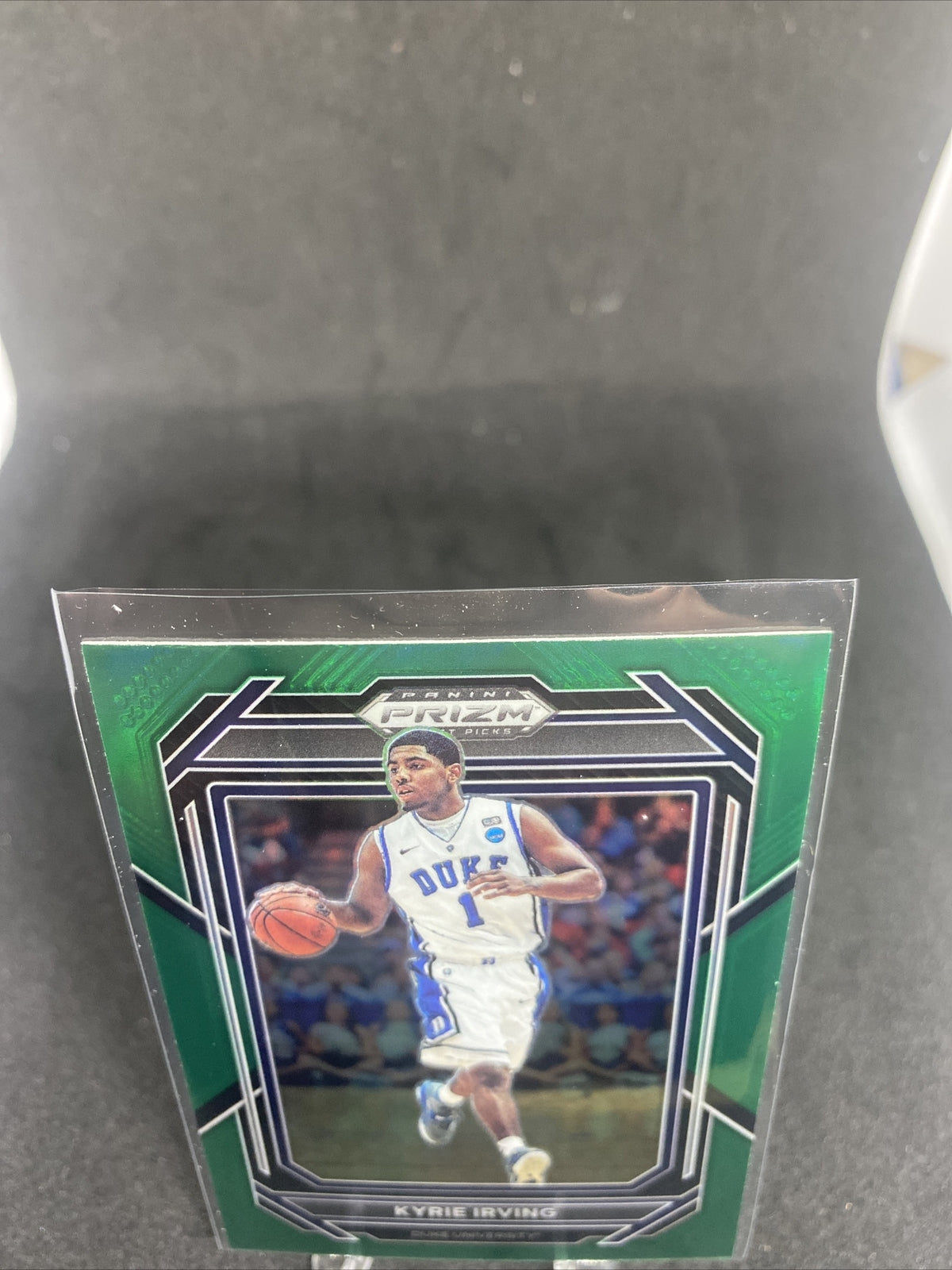 2023-24 Prizm Draft Picks Green Wave Prizm #72 Kyrie Irving Duke U SP
