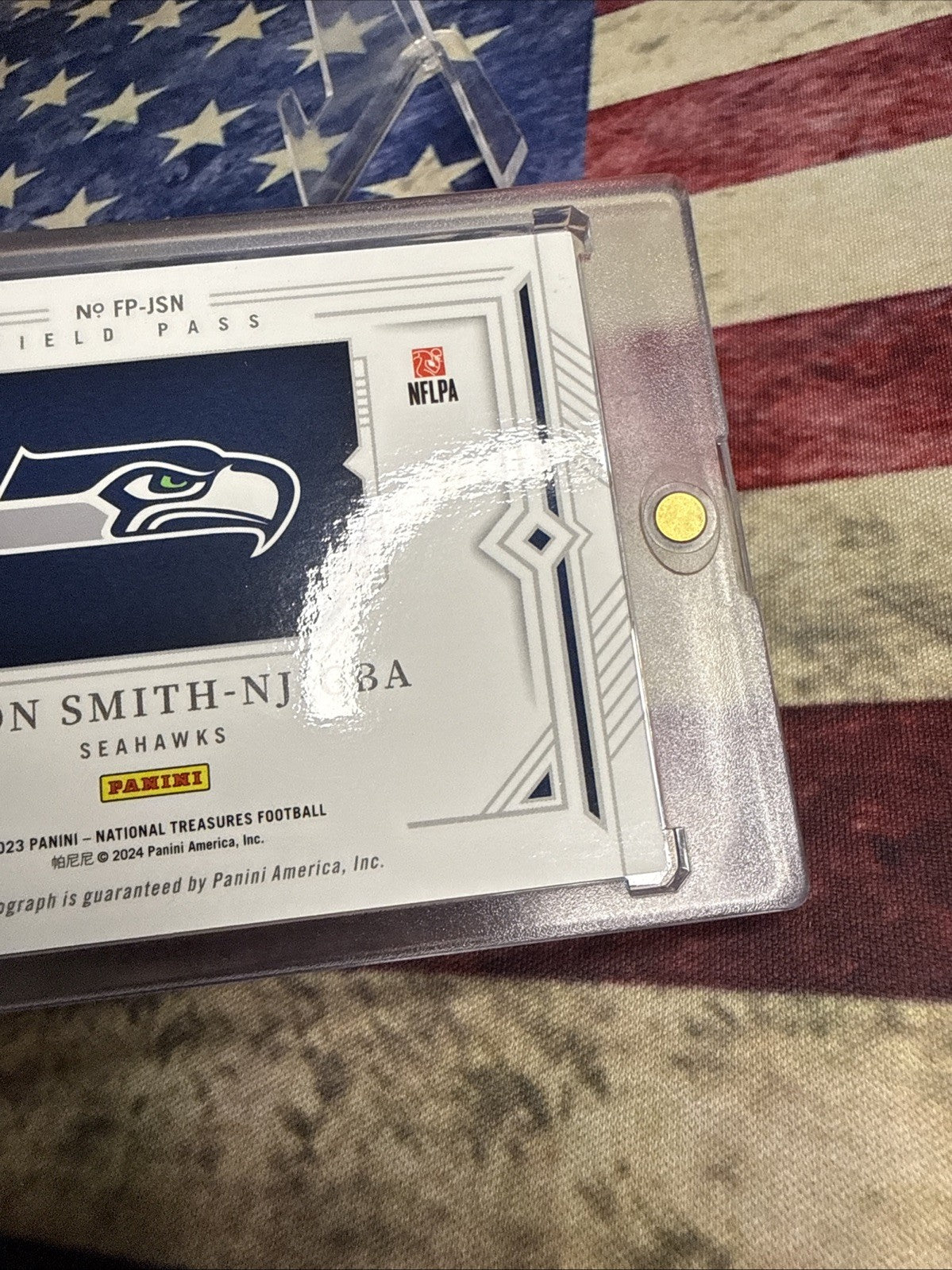 2023 National Treasures JAXON SMITH-NJIGBA ROOKIE Auto /10 RC SSP SUPER BOWL