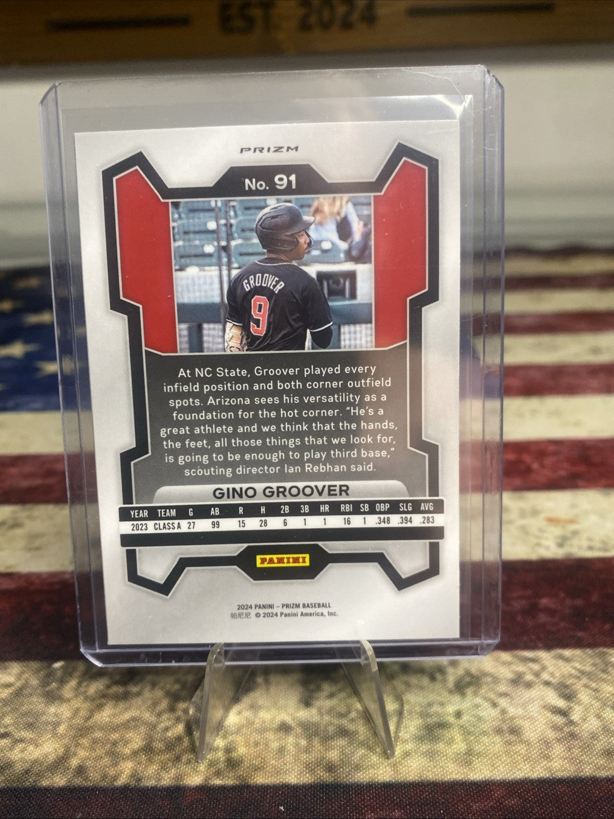 2024 MLB Prizm #91 Gino Groover Green