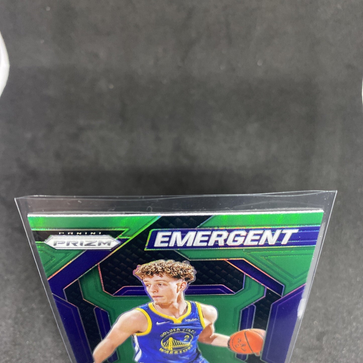GEM - 2023-24 Panini Prizm Emergent GREEN PRIZM Brandin Podziemski Rookie RC #24