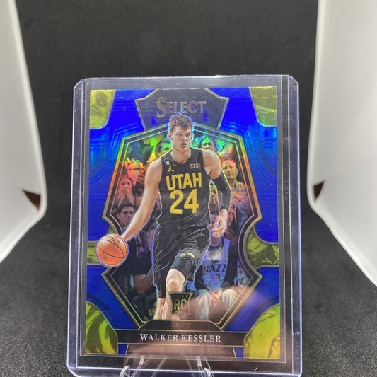 WALKER KESSLER 2022-23 Panini Select Premier Level 187 Blue Prizm RC Rookie BL43